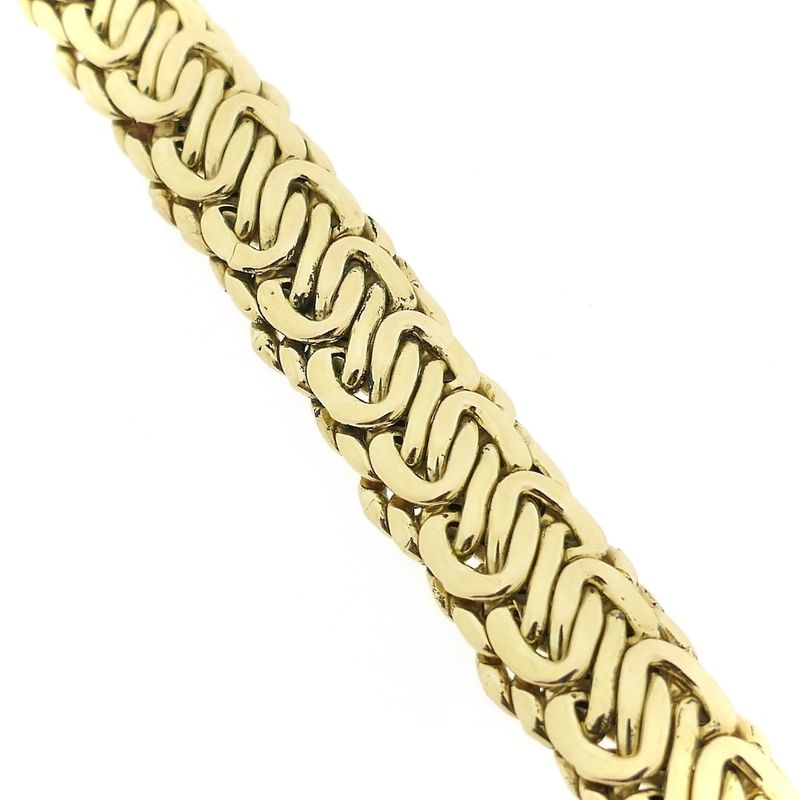 Image 8 of Gold French gourmet link bracelet