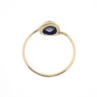 Image 7 of Vintage gold ring with purple sapphire
