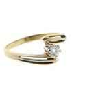 Image 6 of Two-tone gold solitaire ring with diamond | 0.15 ct.