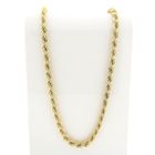 Image 1 of Two-tone gold twisted/Venetian link chain