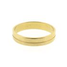 Image 3 of Gold men's ring with engraved line