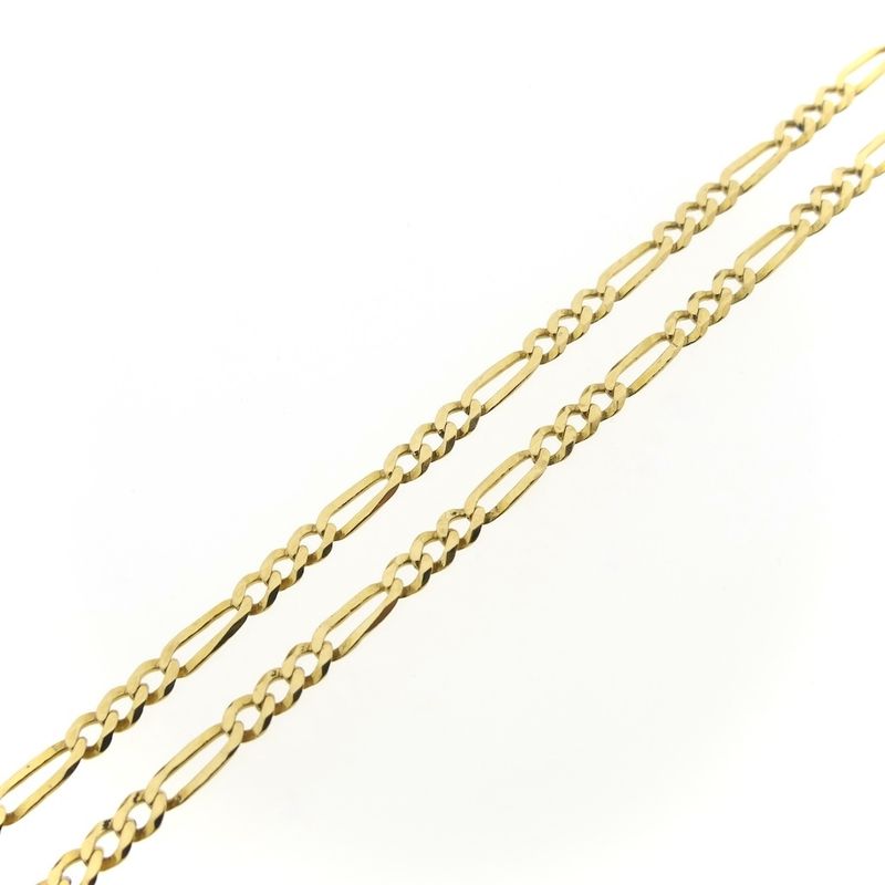 Image 4 of 18K Gold Figaro Link Chain | 63 cm