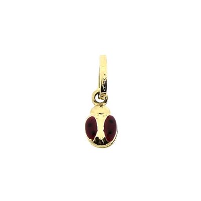 Image 1 of 18 carat gold pendant of a ladybug