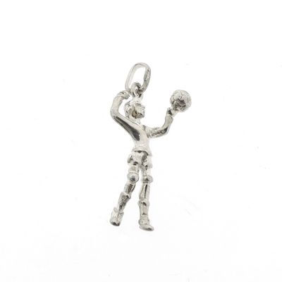Silver pendant of a volleyball player Image 2 of Silver pendant of a volleyball player
