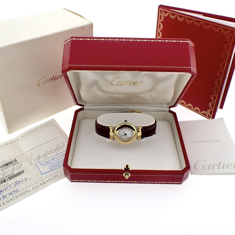 Image 3 of Cartier Colisee Vermeil; Ladies watch