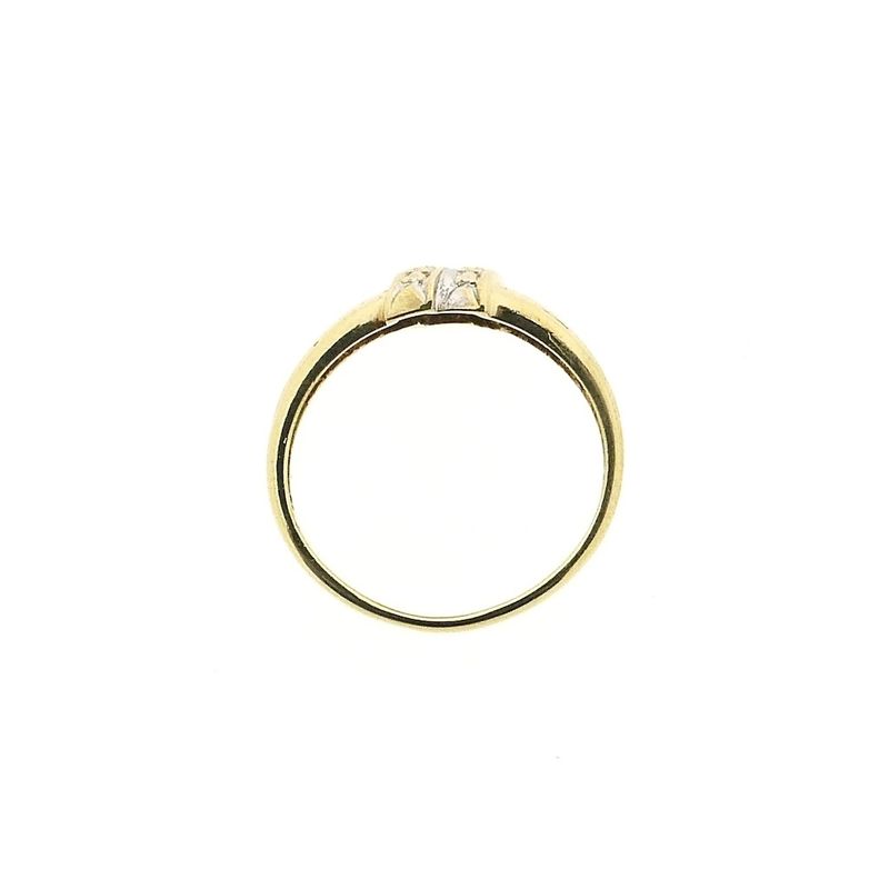 Image 8 of Gold ring with diamonds; 0.01 ct.