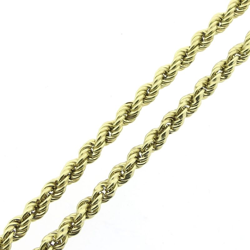 Image 5 of Golden twisted link chain.