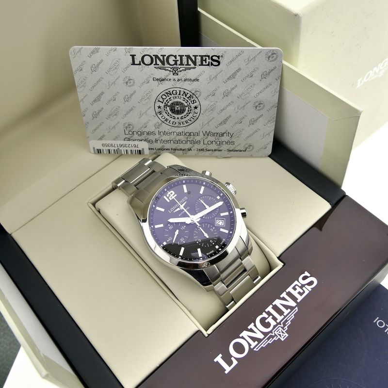 Image 14 of Longines Conquest Classic Chronograph L2.786.4; Automatic men's watch