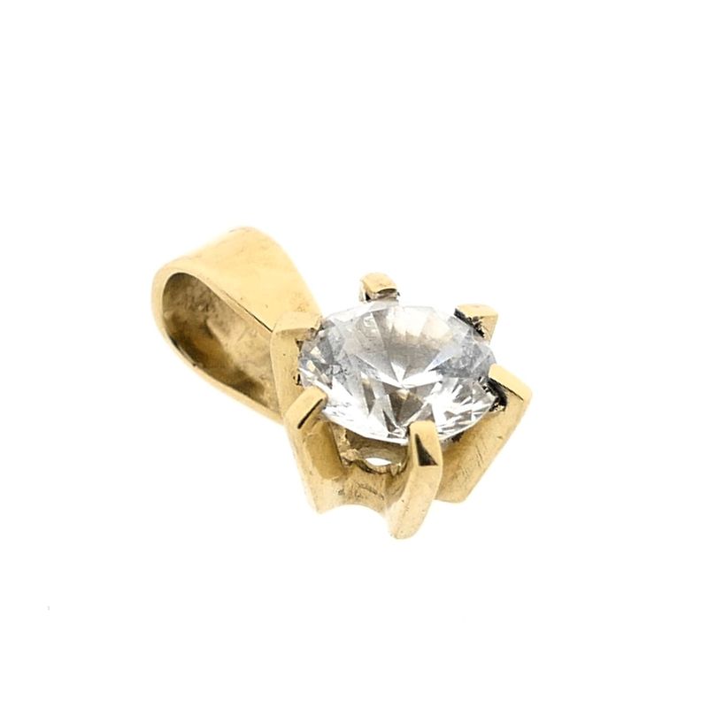 Image 4 of Gold Pendant with Zirconia