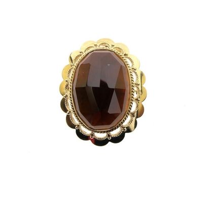 Image 1 of Antique gold brooch/pendant with garnet