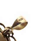 Image 5 of Vintage two-tone gold pendant/brooch with a painted portrait and diamonds; 0.015 ct.