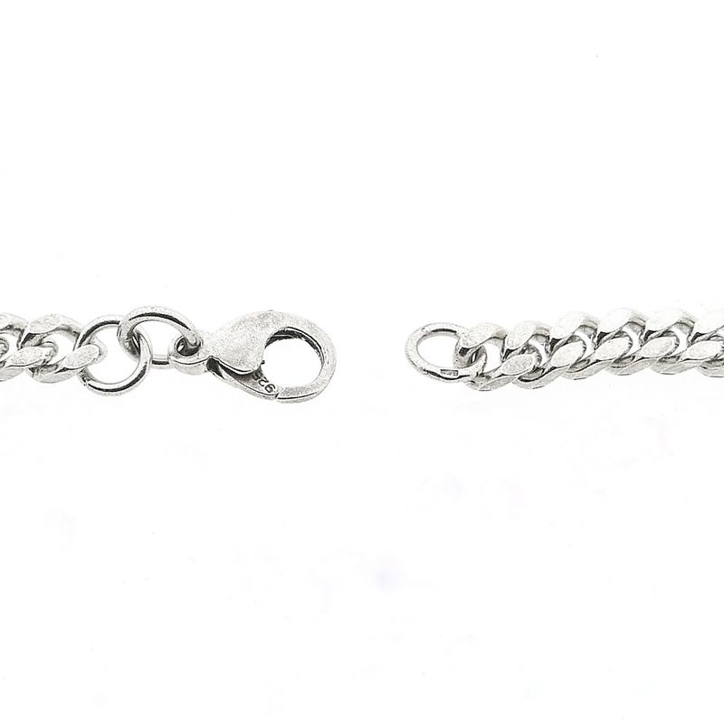 Image 7 of Silver gourmet link necklace | 51 cm