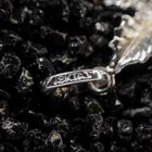 Image 4 of 18 carat white gold maple leaf pendant