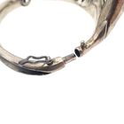 Image 8 of Silver floral fantasy bracelet with blood coral | Ø 54 mm