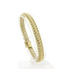 Image 1 of Gold French gourmet link bracelet | 19 cm