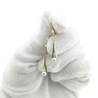 Image 7 of Gold earrings with pearl