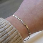 Image 8 of Tricolor gold link bracelet | 19 cm