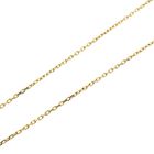 Image 6 of Gold anchor link necklace with a fixed pendant; Angel with zirconia | 45 cm