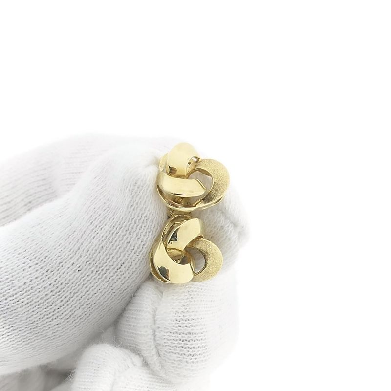Image 9 of Gold stud earrings knot