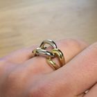 Image 8 of Two-tone gold link ring