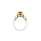 Image 5 of Gold ring with red coral | Antique