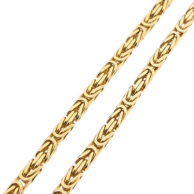 Image 8 of Golden Square Byzantine Link Necklace