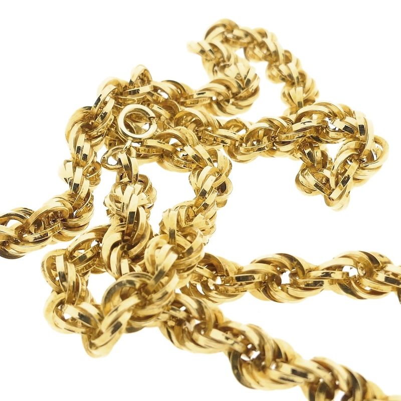 Image 7 of Gold twisted link chain