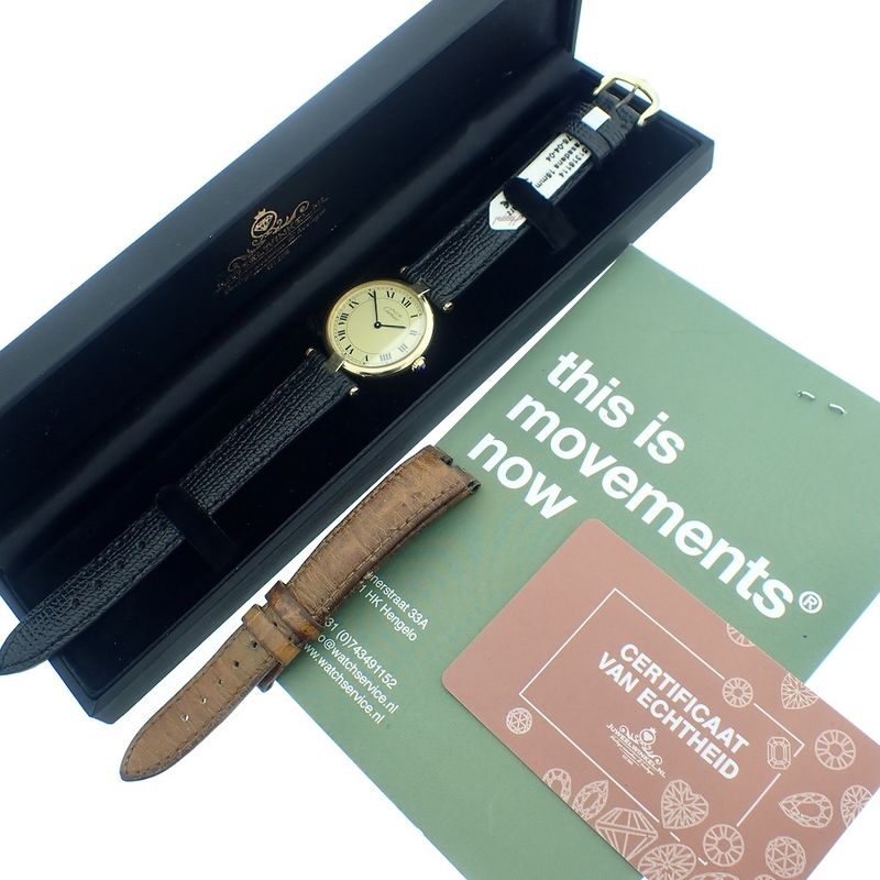 Image 2 of Cartier Must Vermeil; Ladies watch