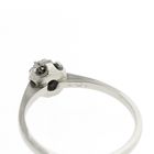 Image 5 of White gold solitaire ring with diamond | 0.10 ct.