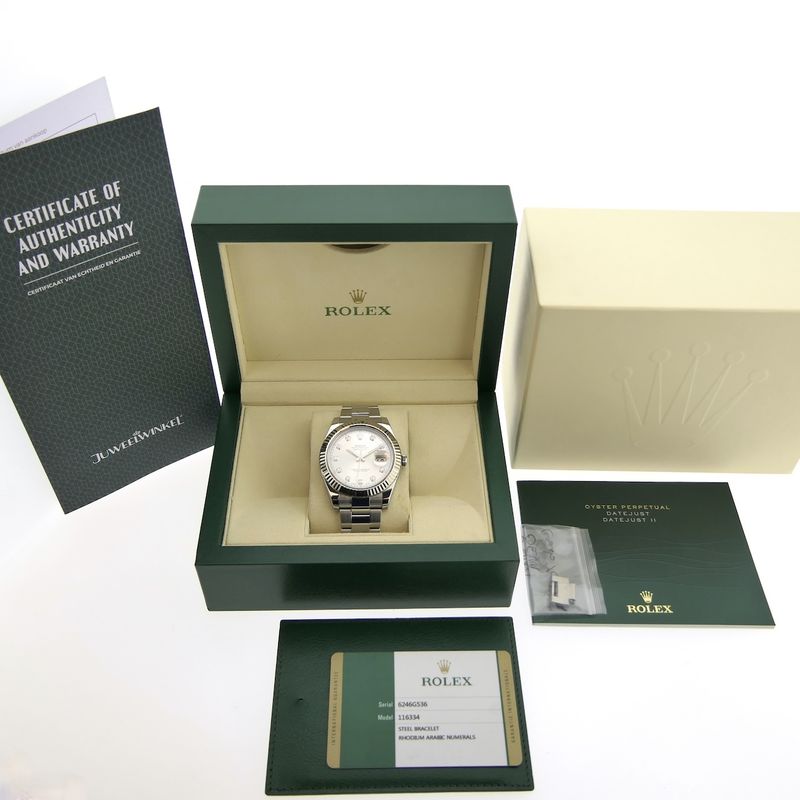 Image 4 of Rolex Datejust II 41mm 'Diamond Dial' 116334; Automatic men's watch