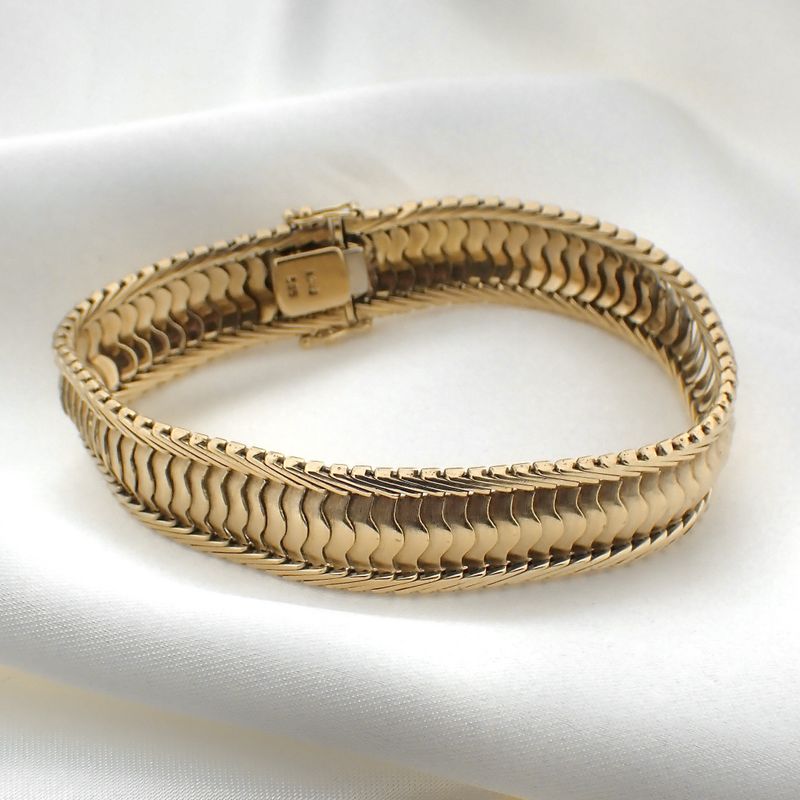 Image 2 of Vintage wide gold bracelet