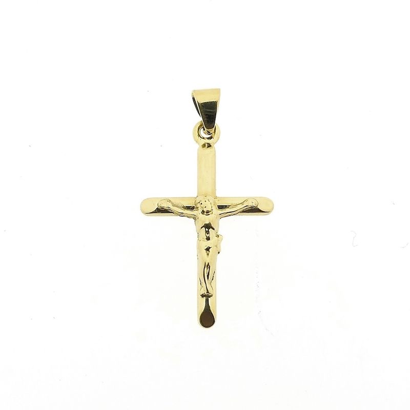 Image 1 of Gold pendant of a cross with corpus