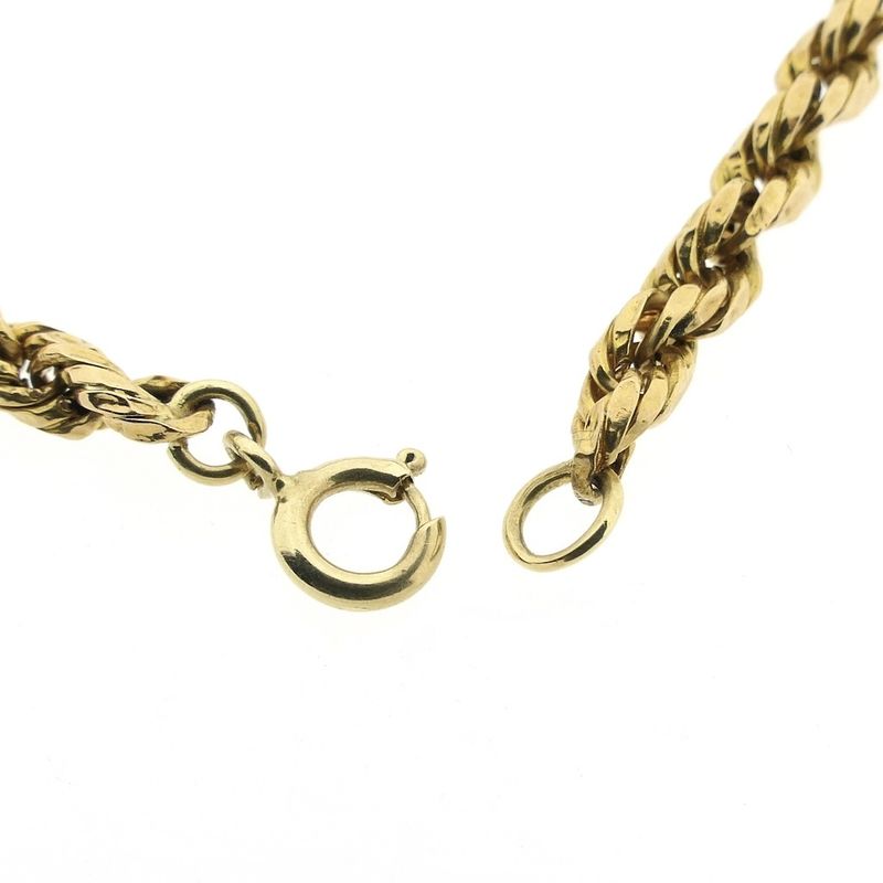 Image 5 of Gold twisted link bracelet | 19.5 cm
