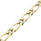 Image 5 of Two-tone gold wide gourmet link bracelet