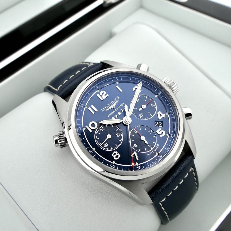 Image 11 of Longines Spirit Chronometer Chronograph L3.820.4; Automatic men's watch