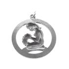 Image 5 of Silver zodiac sign pendant; Virgo