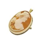 Image 11 of Antique gold brooch/pendant with cameo