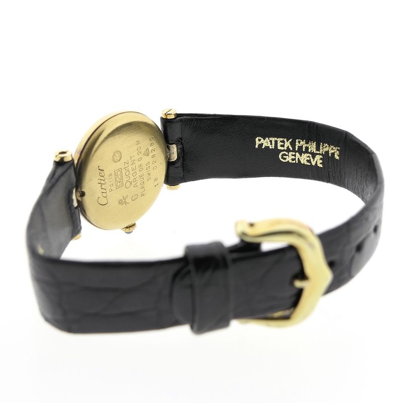 Image 6 of Cartier Must 'Vendome' Vermeil; Ladies watch