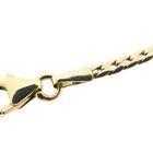 Image 5 of Gold flat gourmet link bracelet