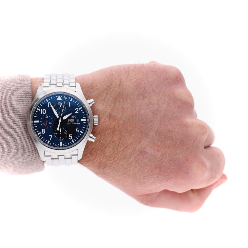 Image 16 of IWC Pilot's Chronograph 41mm IW371704; Automatic Men's Watch