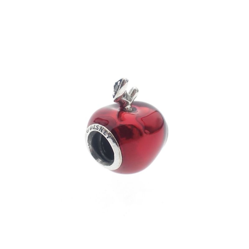 Image 4 of Pandora x Disney charm; Silver; Red apple or Snow white