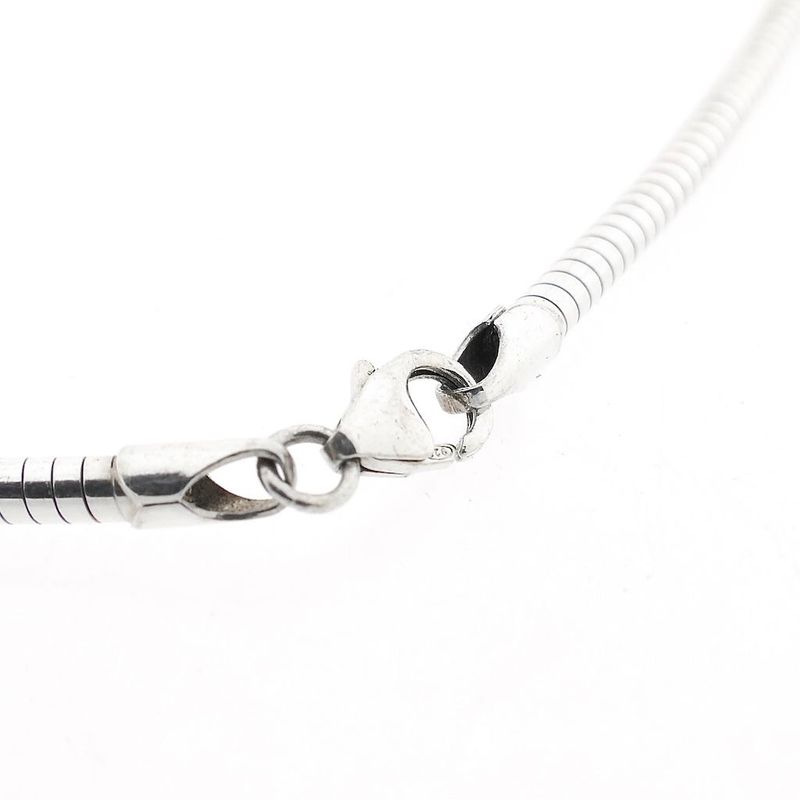Image 4 of Silver Snake Link Necklace