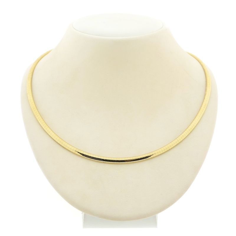 Image 1 of Gold Omega link necklace | 43 cm