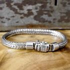 Image 2 of Silver Buddha to Buddha bracelet; Ellen xs | 19 cm