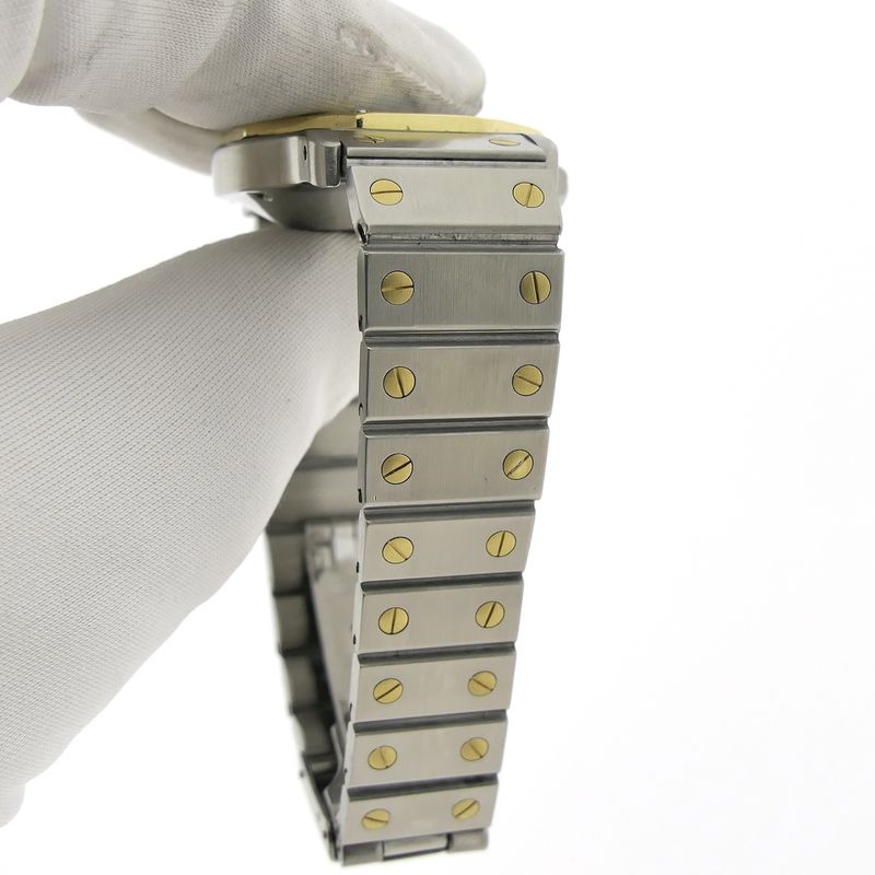 Image 11 of Cartier Santos Octagon Automatic 2966; 18k gold/steel watch