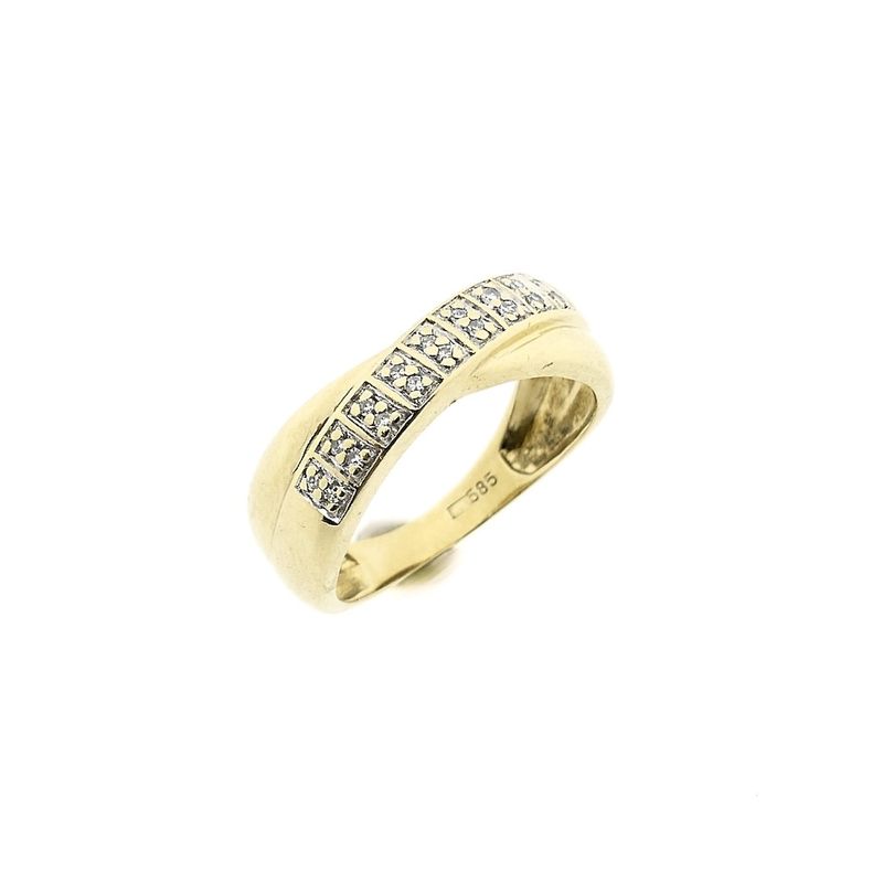 Image 1 of Gold ring with diamond | 0.09 ct.