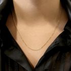 Image 7 of Gold Figaro link chain | 45 cm