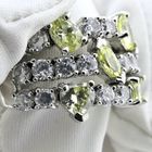 Image 3 of Silver cluster ring with zirconia