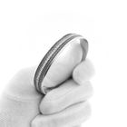 Image 8 of Silver cable-knit bracelet | Ø 67 mm