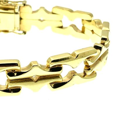 Image 2 of Gold wide fantasy link bracelet | 19.5 cm